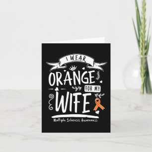 Cartão Eu Visto Laranja Para A Minha Esposa Sra. Múltipla