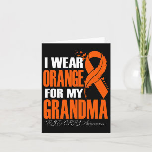 Cartão Eu Visto Laranja Para Minha Avó Rsd Crps Sensibili