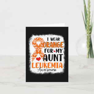 Cartão Eu Visto Laranja Para Minha Tia Leucemia Mês De Co