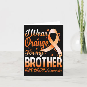 Cartão Eu Visto Laranja Para O Meu Irmão Rsd Crps Sensibi