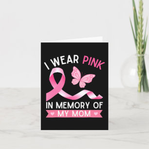 Cartão Eu Visto Rosa Em Memória Da Minha Mãe Cancer De Ma