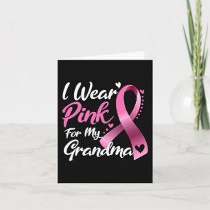 Cartão Eu Visto Rosa Para A Consciência Do Cancer Da Minh