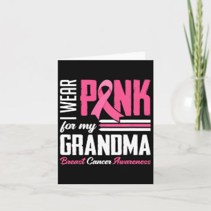 Cartão Eu Visto Rosa Para A Consciência Do Cancer Da Minh
