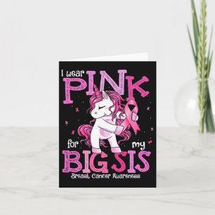 Cartão Eu Visto Rosa Para A Minha Irmã Camisa Cancer De M