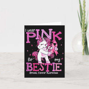 Cartão Eu Visto Rosa Para Minha Bestiça Camisa Cancer De