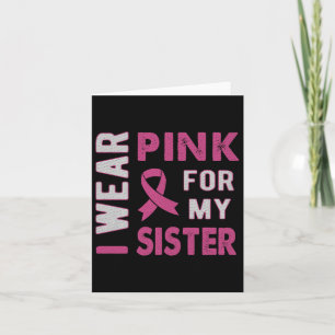 Cartão Eu Visto Rosa Para Minha Consciência Do Cancer Da