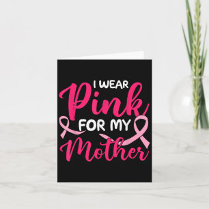Cartão Eu Visto Rosa Para Minha Consciência Do Cancer Da 