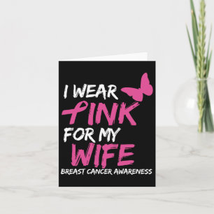 Cartão Eu Visto Rosa Para Minha Esposa Cancer Sensibiliza