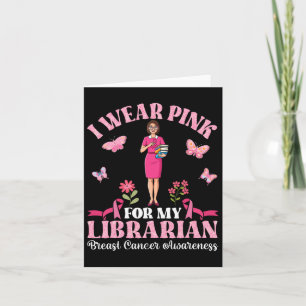 Cartão Eu Visto Rosa Para O Meu Cancer De Mama Bibliotecá