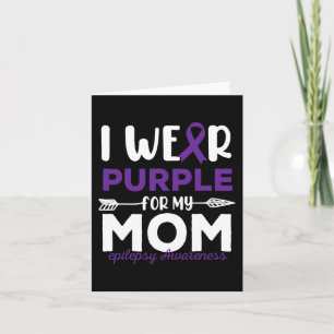 Cartão Eu Visto Roxo para as citações da minha mãe sobre
