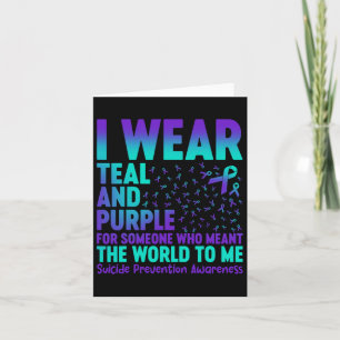 Cartão Eu Visto Teal E Roxo Para Alguém Que Quer Dizer O