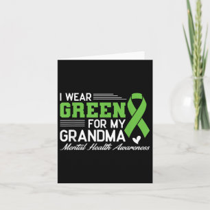 Cartão Eu Visto Verde Para A Minha Consciência Da Saúde M