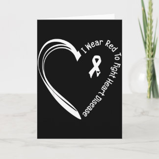 Cartão Eu Visto Vermelho Para Lutar Contra o Dia de Consc