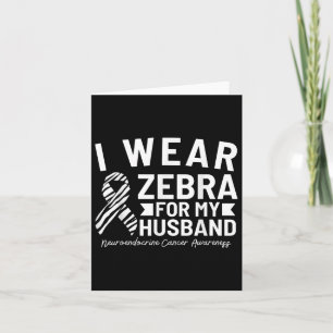 Cartão Eu Visto Zebra Para O Meu Cancer Neuroendócrino Do