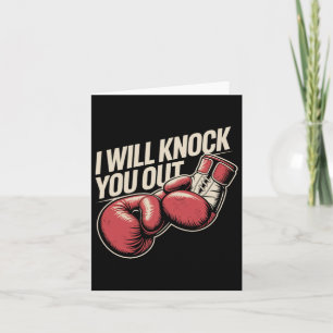 Cartão Eu Vou Te Pegar Para Engraçado Boxer Engraçado