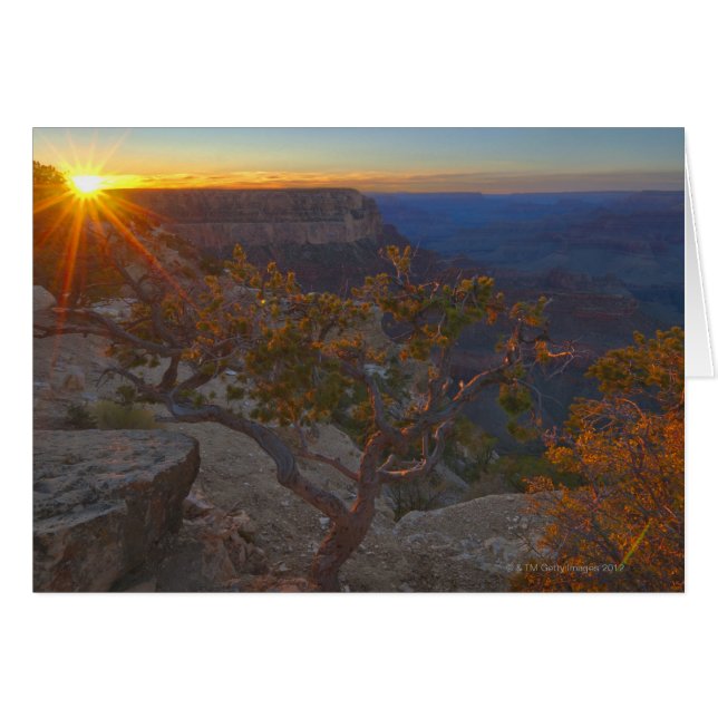 Cartão EUA, arizona, Grand Canyon, ponto de Yavapi em (Frente Horizontal)