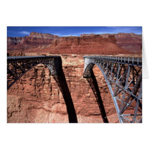 Cartão EUA, Arizona, View of Navajo Bridge em Grand