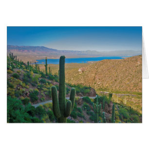 Cartão EUA, Arizona. Vista da Entrada para Tonto