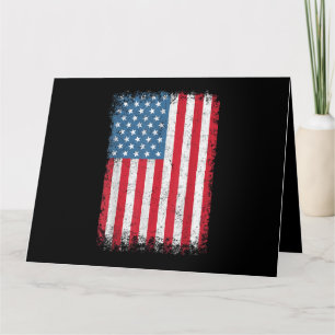 Cartão EUA Bandeira Patriótica Americana Para Homens Meni