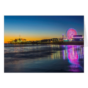Cartão EUA, Califórnia, Los Angeles, Santa Monica Pier