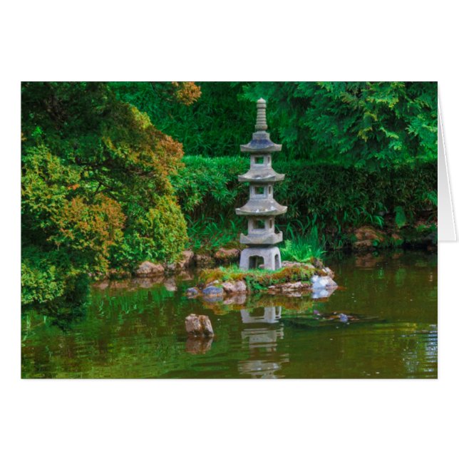 Cartão EUA, Califórnia. Vista De Um Pond (Frente Horizontal)