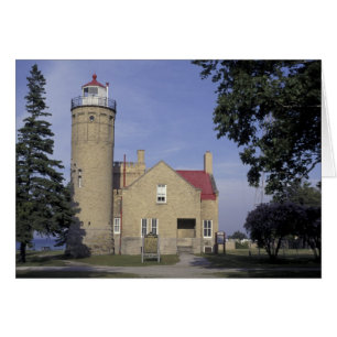Cartão EUA, Michigan Farol Velho de Mackinac Point
