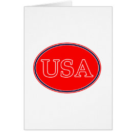 Cartão EUA Red White e Blue 3 O MUSEUM Zazzle presentes