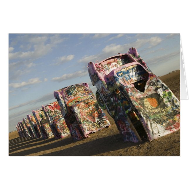 Cartão EUA, TEXAS, Área de Panhandle, Amarillo: Cadillac (Frente Horizontal)