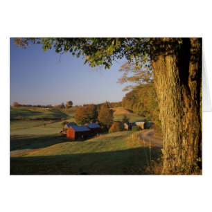 Cartão EUA, Vermont, sul de Woodstock, Jenne Farm em