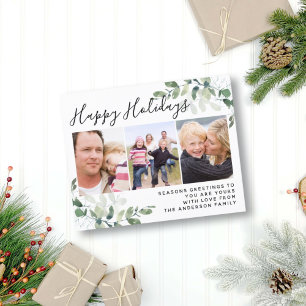 Cartão Eucalyptus Photo Happy Holidays