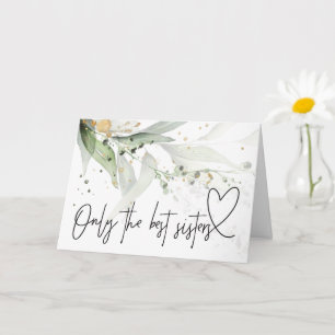 Cartão Eucalyptus Pregnancy Baby Reveal Presente Para Min