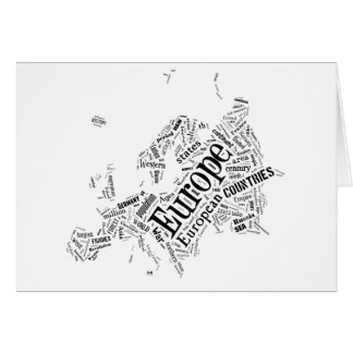 Cartão Europa em Tagxedo