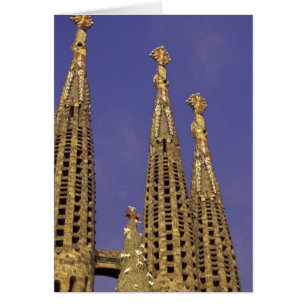 Cartão Europa, Espanha, Barcelona Sagrada Familia