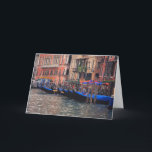 Cartão Europa, Itália, Veneza, gondolas no canal<br><div class="desc">Europa,  Itália,  Veneza,  gondolas no canal � Julie Eggers / DanitaDelimont.com</div>
