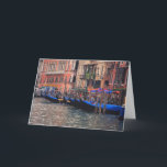 Cartão Europa, Itália, Veneza, gondolas no canal<br><div class="desc">Europa,  Itália,  Veneza,  gondolas no canal � Julie Eggers / DanitaDelimont.com</div>