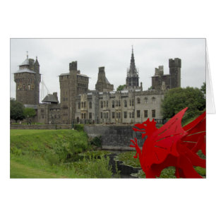 Cartão Europa, País de Gales, Cardiff. Castelo de Cardiff
