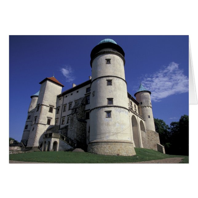 Cartão EUROPA, Polônia, Cárpatos Mts., Nowy Wisnicz (Frente Horizontal)