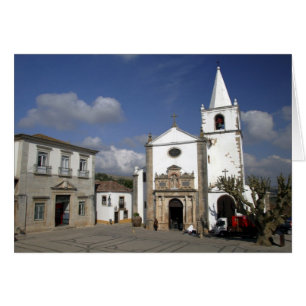 Cartão Europa, Portugal, Obidos. Igreja de Santa Maria em
