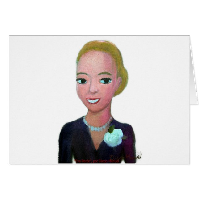 Cartão Eva Peron (Frente Horizontal)