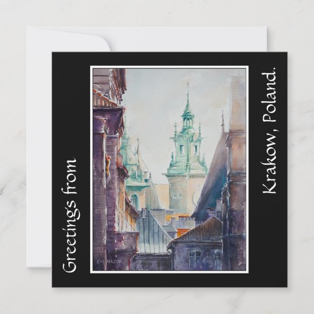 Cartão EVE Painted Krakow, Cidade Polônia (Frente)