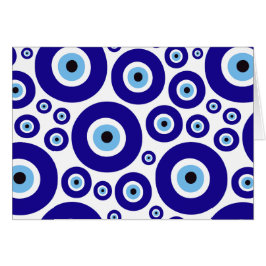 Cartão Evil Eye Pattern, Greek Eye, Turkish Eye, Nazar