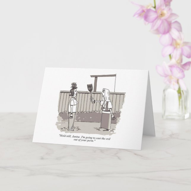 Cartão Evil Perm greeting card (Orquídea)