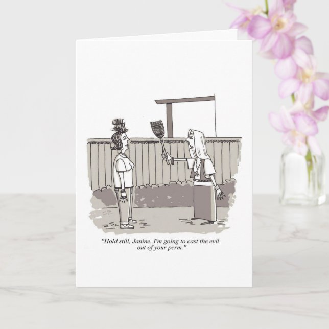Cartão Evil Perm greeting card (Orquídea)