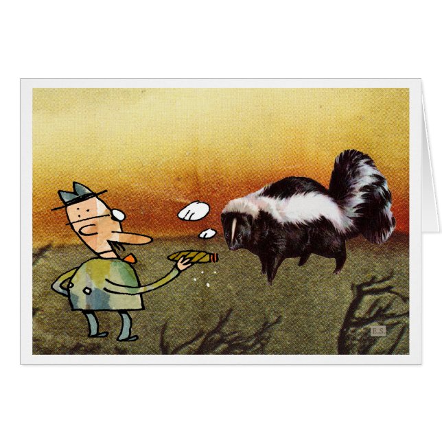 Cartão Evite charutos baratos (Frente Horizontal)