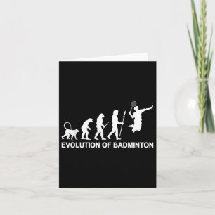 Cartão Evolução De Badminton