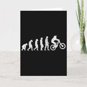 Cartão Evolução de Bicicleta de Montanha - Presente de Ci