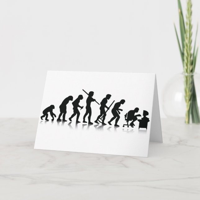 Cartão Evolução de viciados de computador (Frente)