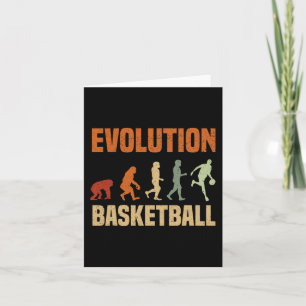 Cartão Evolução Do Basquete Do Macaco Ao Amor Homens