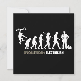 Cartão Evolução do eletricista