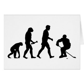 Cartão Evolução do hóquei
